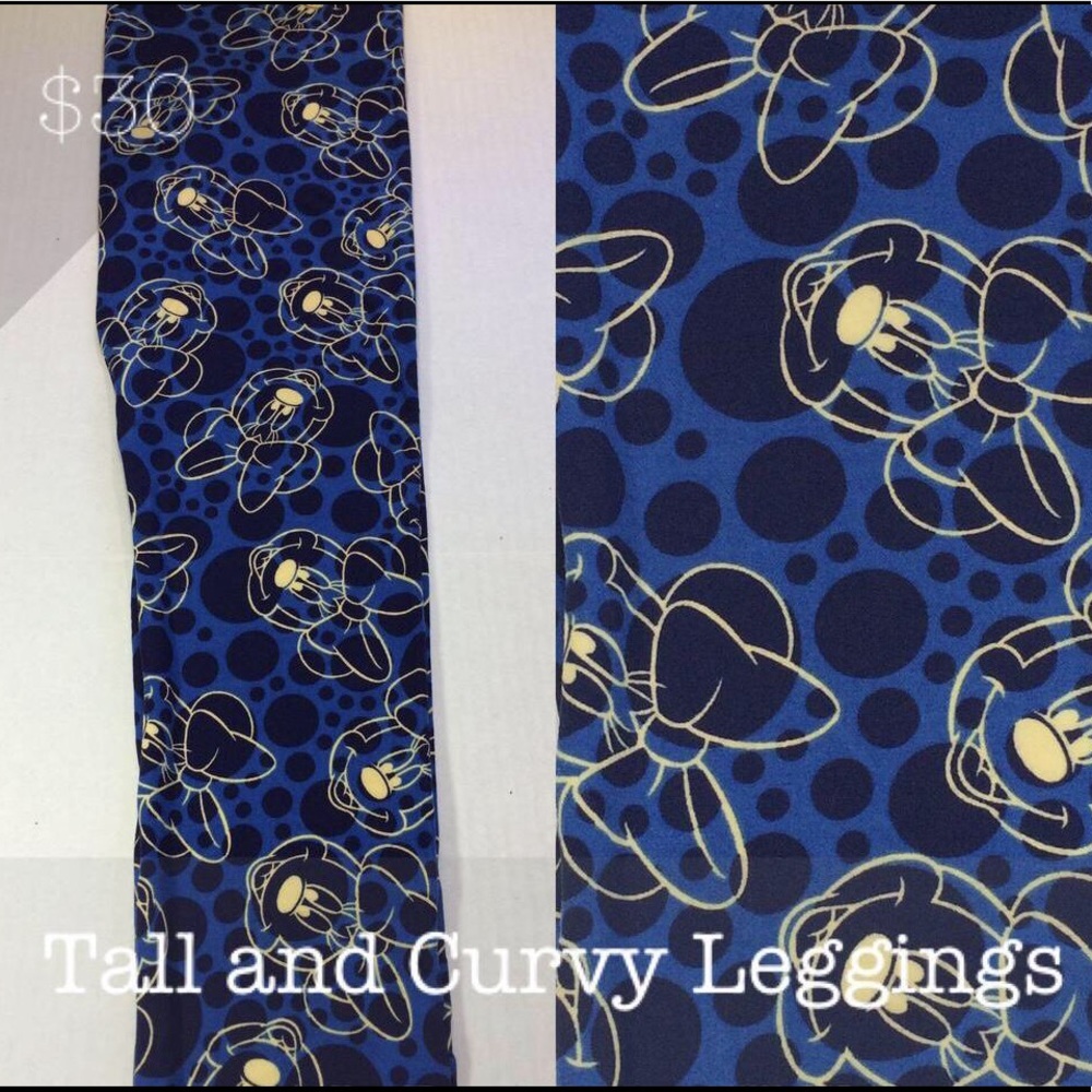 NWT Disney Minnie Polka Dot Leggings LuLaRoe TC 1.0